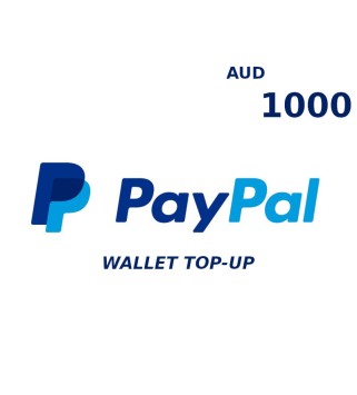 PayPal Wallet AUD 1000 Top Up Key GLOBAL